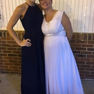 Dark Blue Bridesmaid Dress